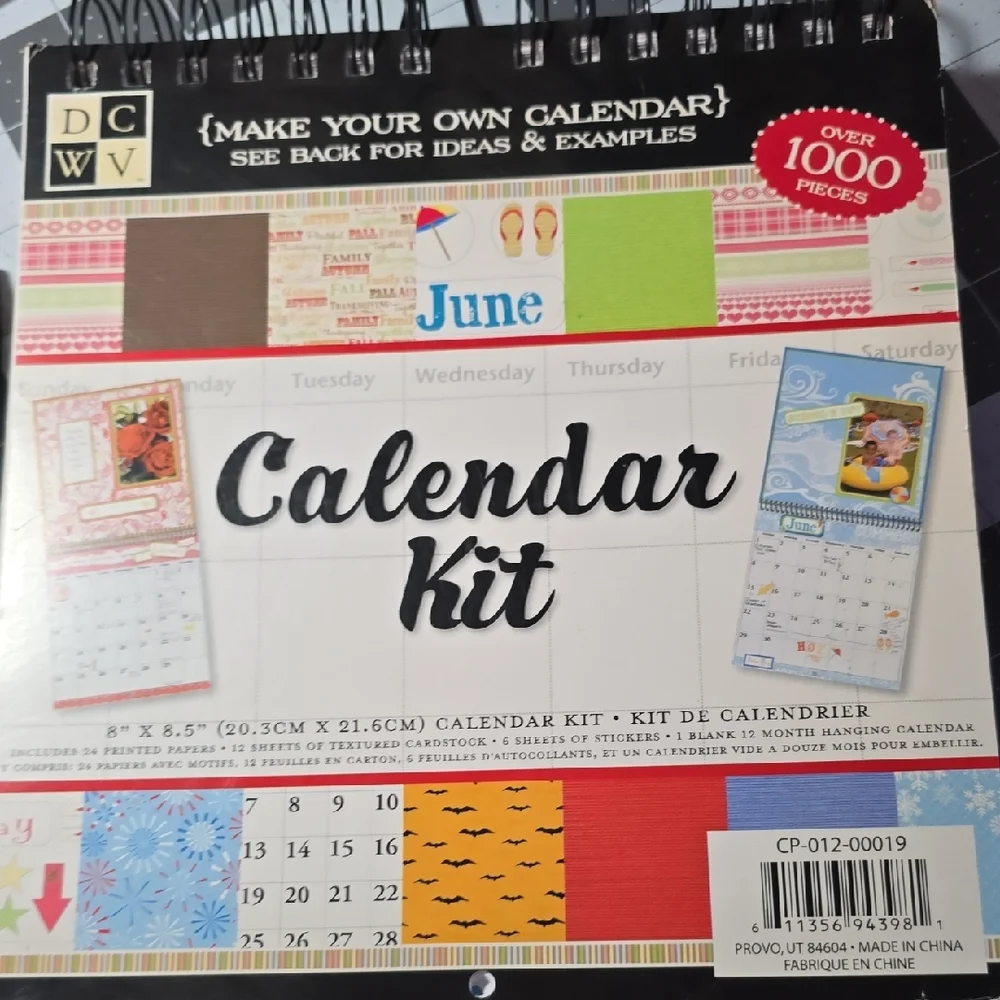 Calendar Kit - Black and White